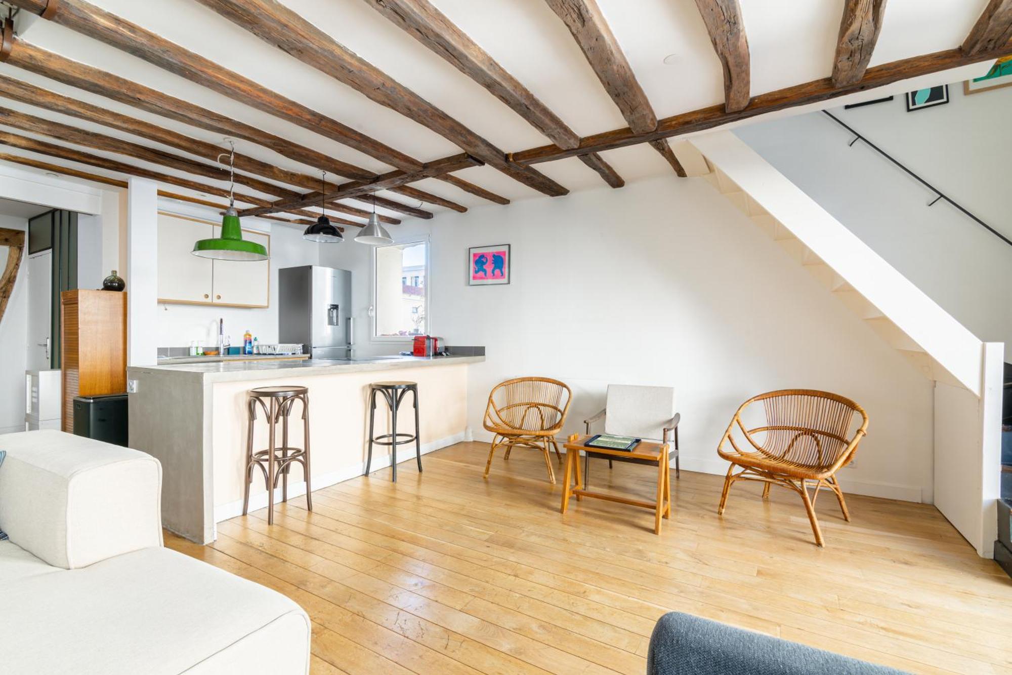 Luxurious 2 Bedroom Canal Saint Martin Saint Lazare París Exterior foto